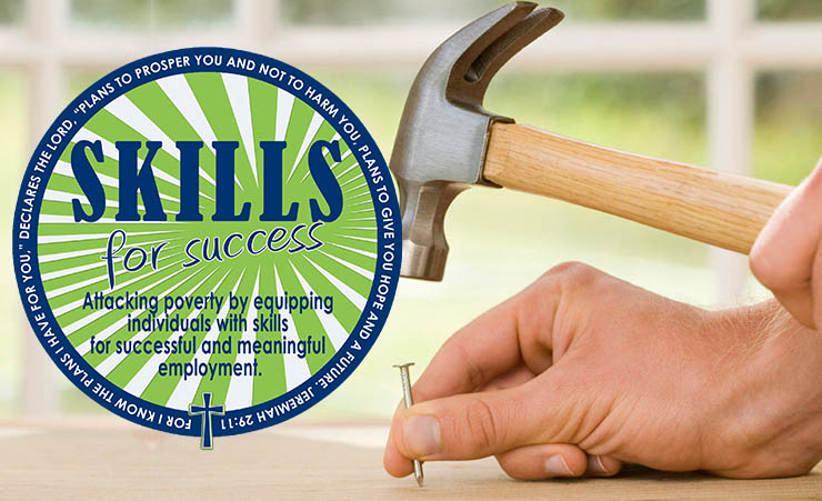 a graphic of the Skills for Success program at Rescue Mission of Utica in New York